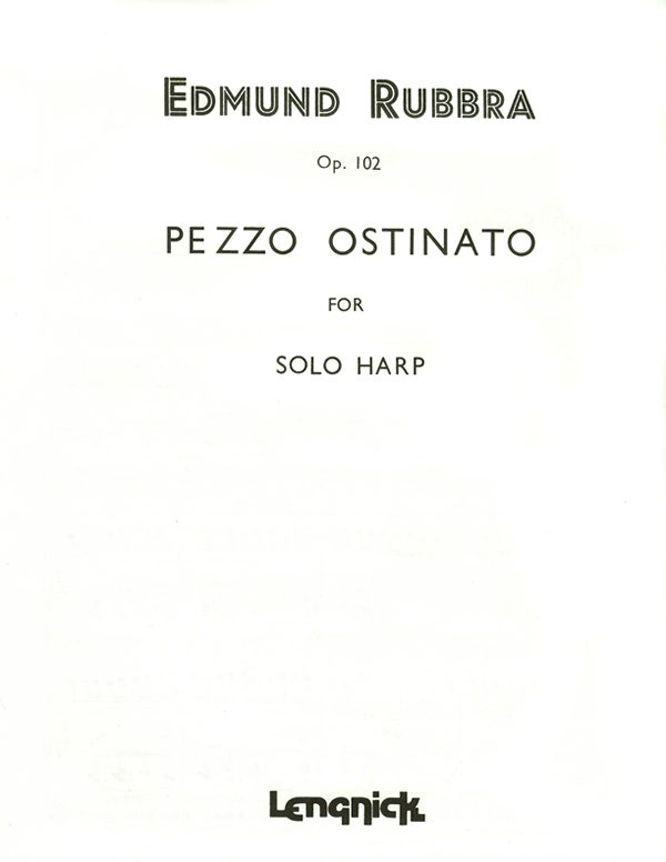 RUBBRA Pezzo Ostinato