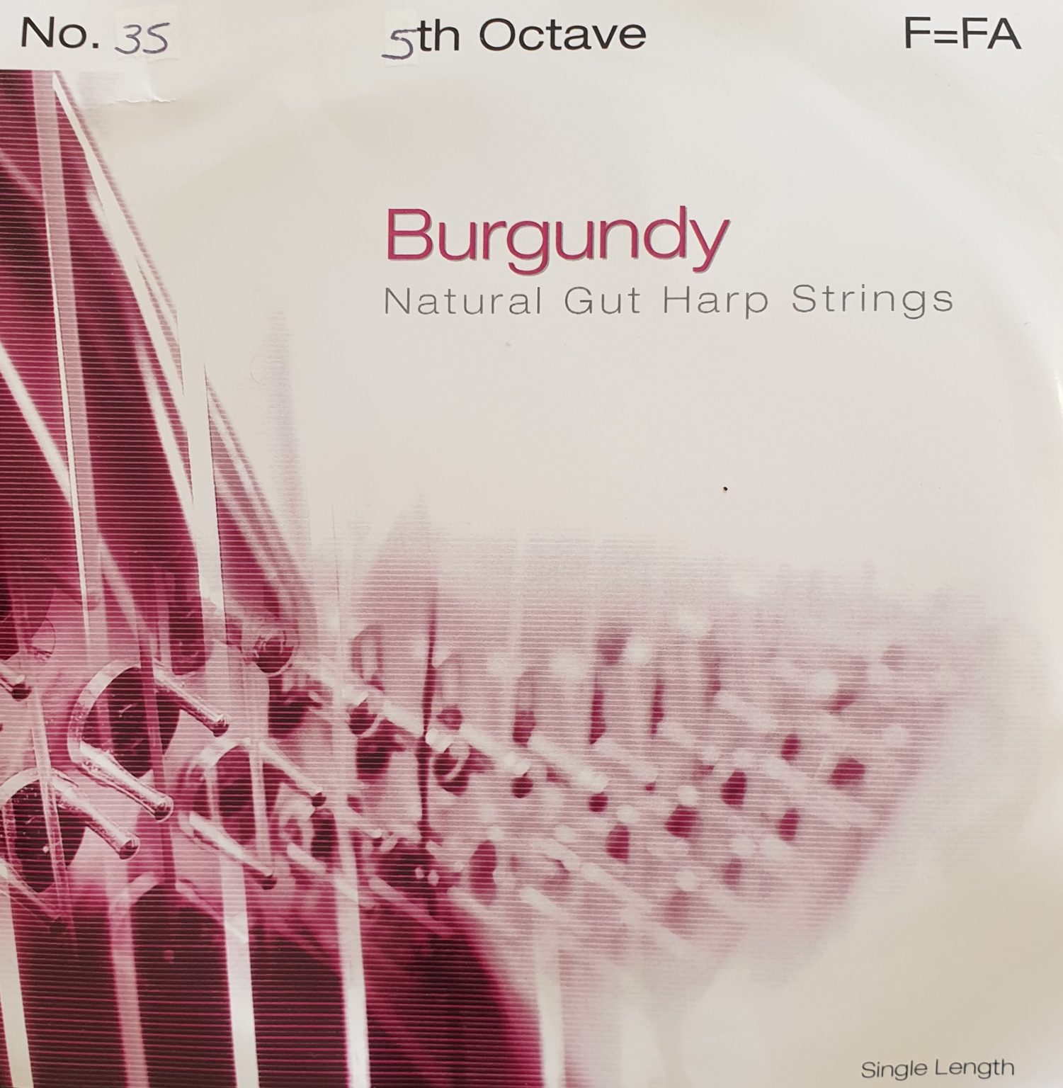 BURGUNDY Pedal Gut 5F Carter Harps Australia