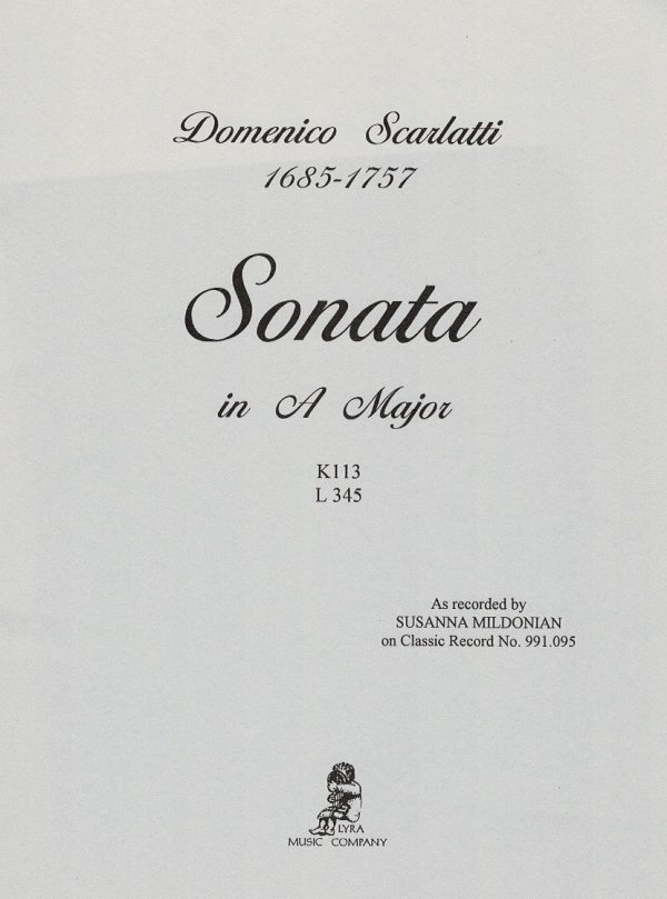 SCARLATTI Sonata