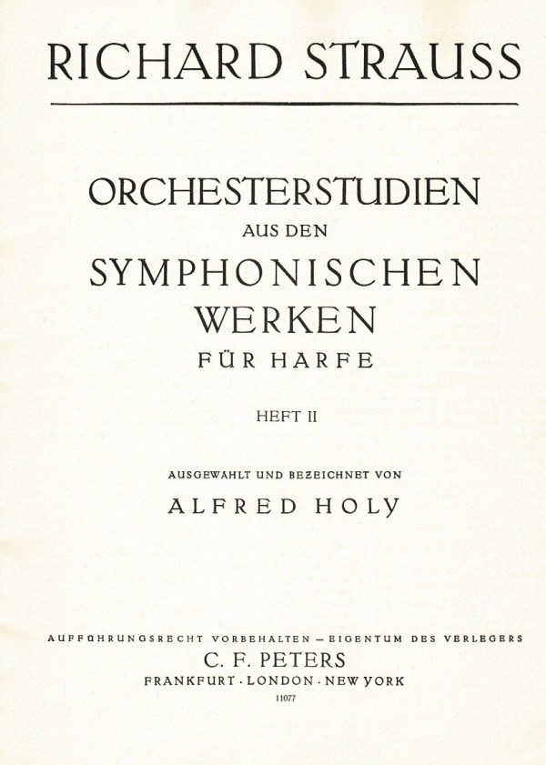 STRAUSS Orchesterstudien