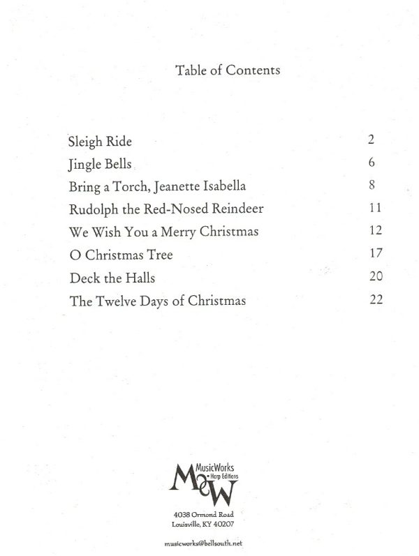 Christmas Music Volume Three McDonald S./Wood L.