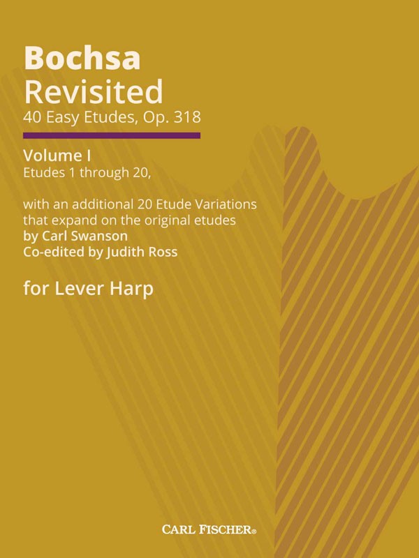 700580-070 Bochsa Revisted 40 Easy Etudes Op.318 Volume 1 For Lever Harp Bochsa