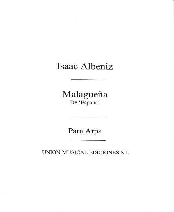 Malaguena De Espana Albeniz I.