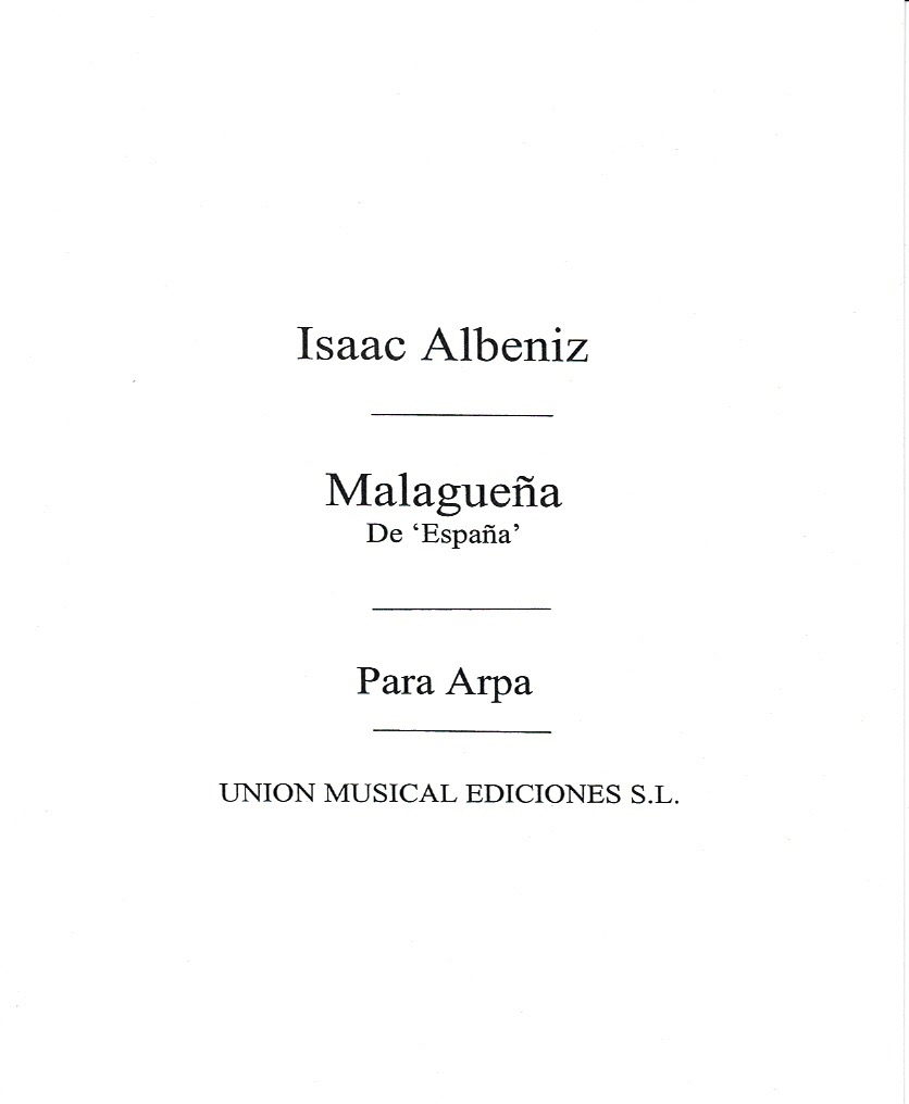ALBENIZ-Malaguena-De-Espana Malaguena De Espana Albeniz I.