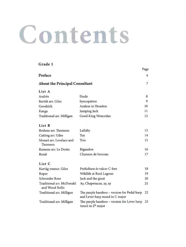 AMEB-Series-1-Grade1-2 AMEB Harp Series 1 Grade One