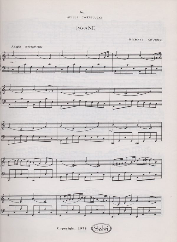 Pavane Amorosi M.