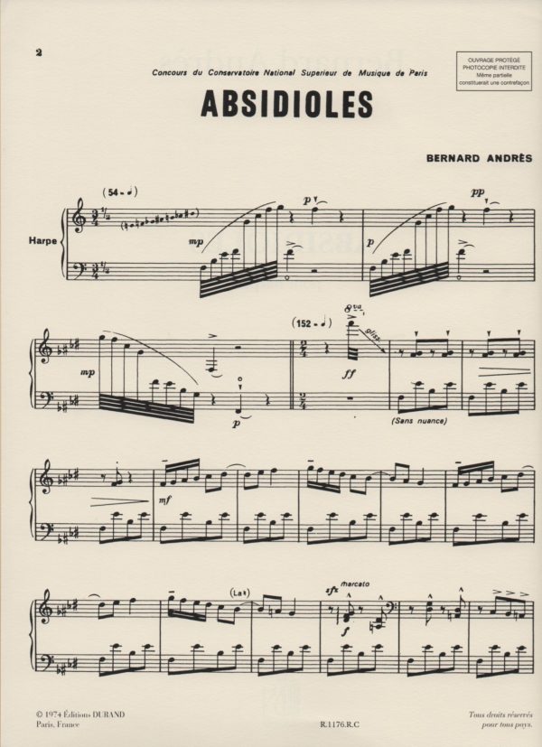 Absidioles Pour Harpe Andres B.