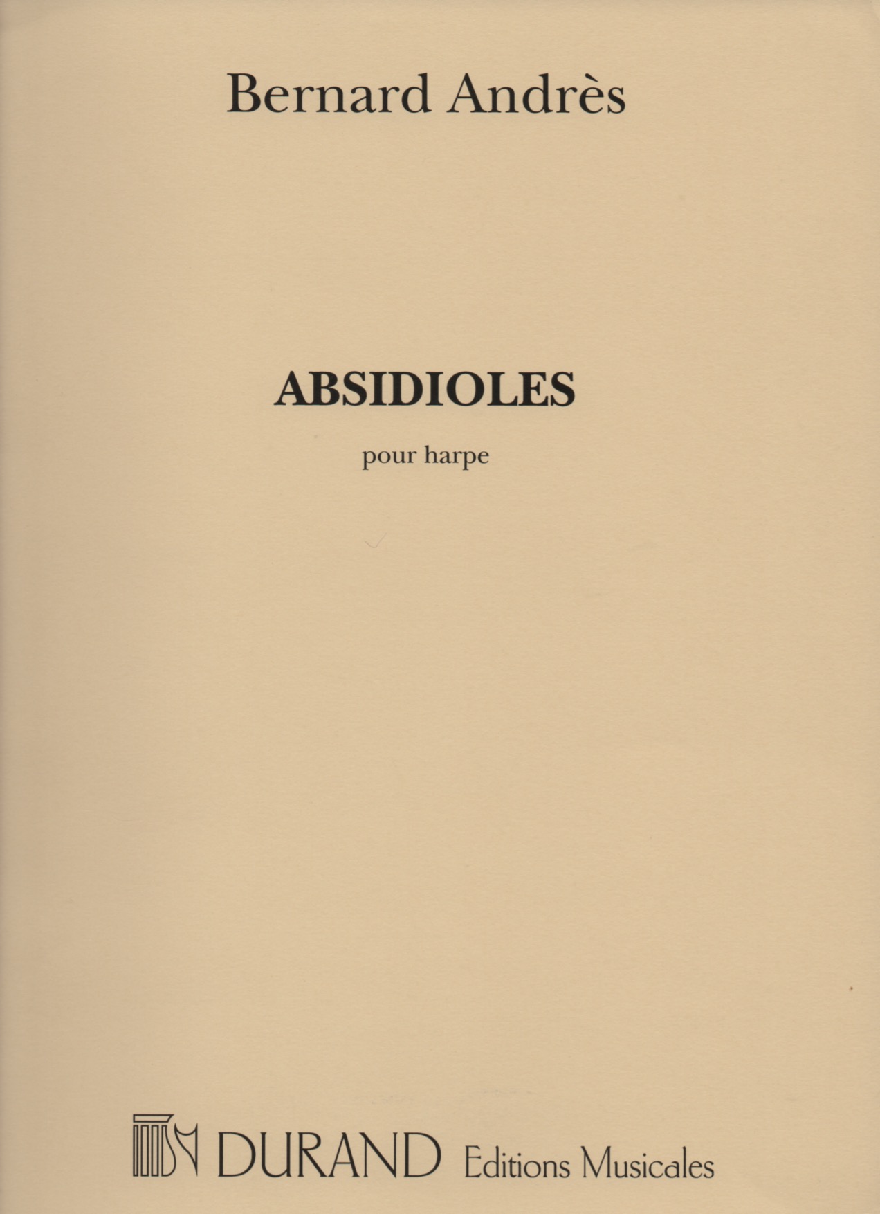 ANDRES-Absidioles Absidioles Pour Harpe Andres B.