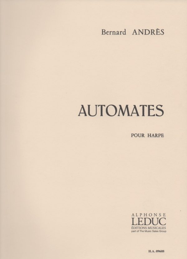 Automates Pour Harpe Andres B.