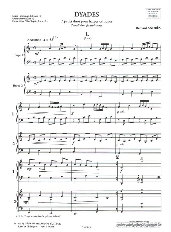 Dyades (Harp Duet) Andres B.