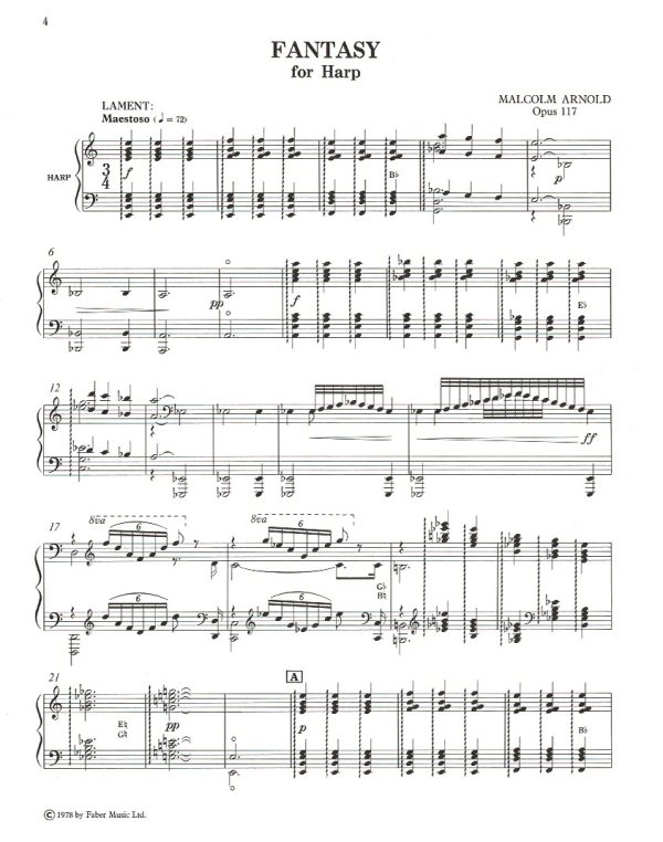 Fantasy For Harp Arnold M.