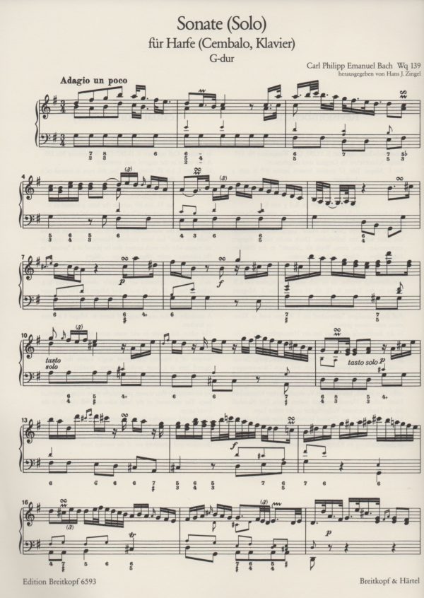 Sonate  Bach C. P. E