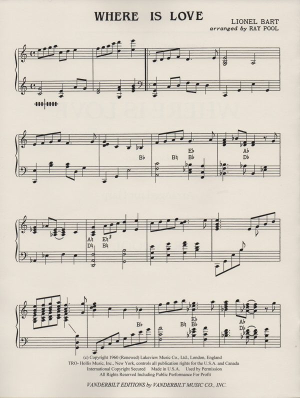 Where Is Love Bart L./ Pool R.