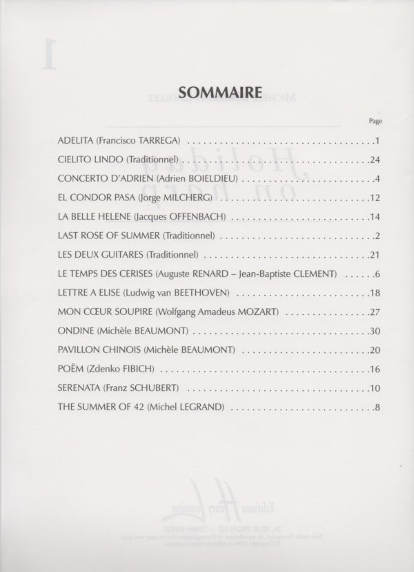 Holiday On Harp Beaumont-Chollet M.