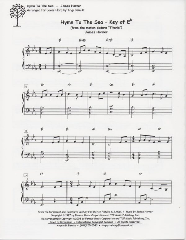 Hymn To The Sea (Key Of C & Eb) Bemiss A.