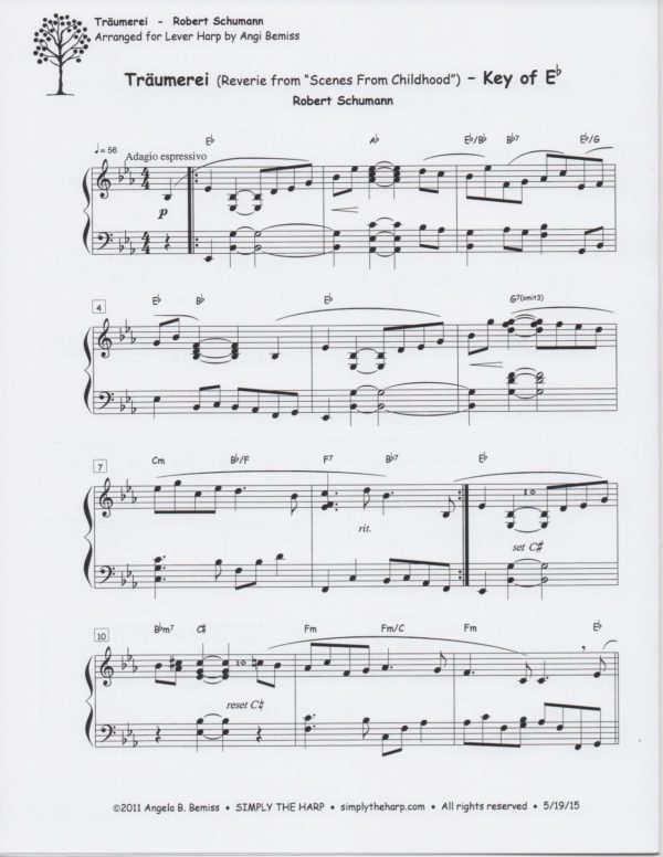 Traumerei (Key Of C & Eb) Bemiss A.