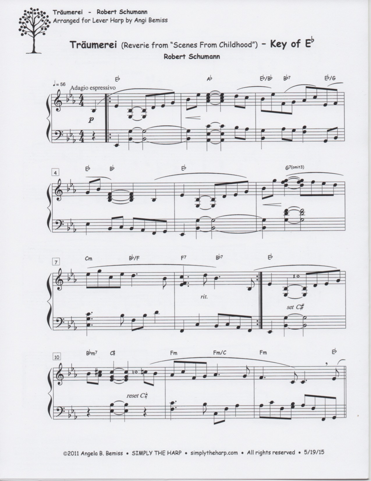 BEMISS-A-Traumerei Traumerei (Key Of C & Eb) Bemiss A.