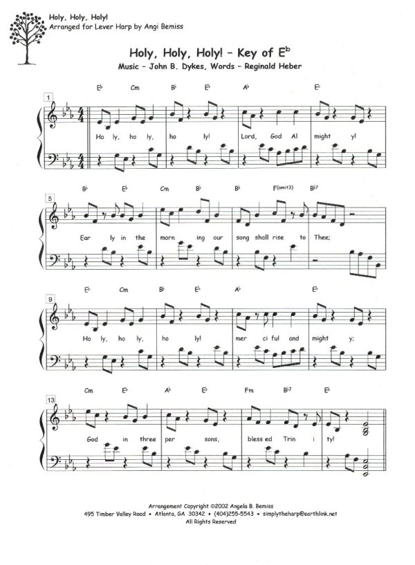 Holy Holy Holy (Key Of C & Eb) Bemiss A.