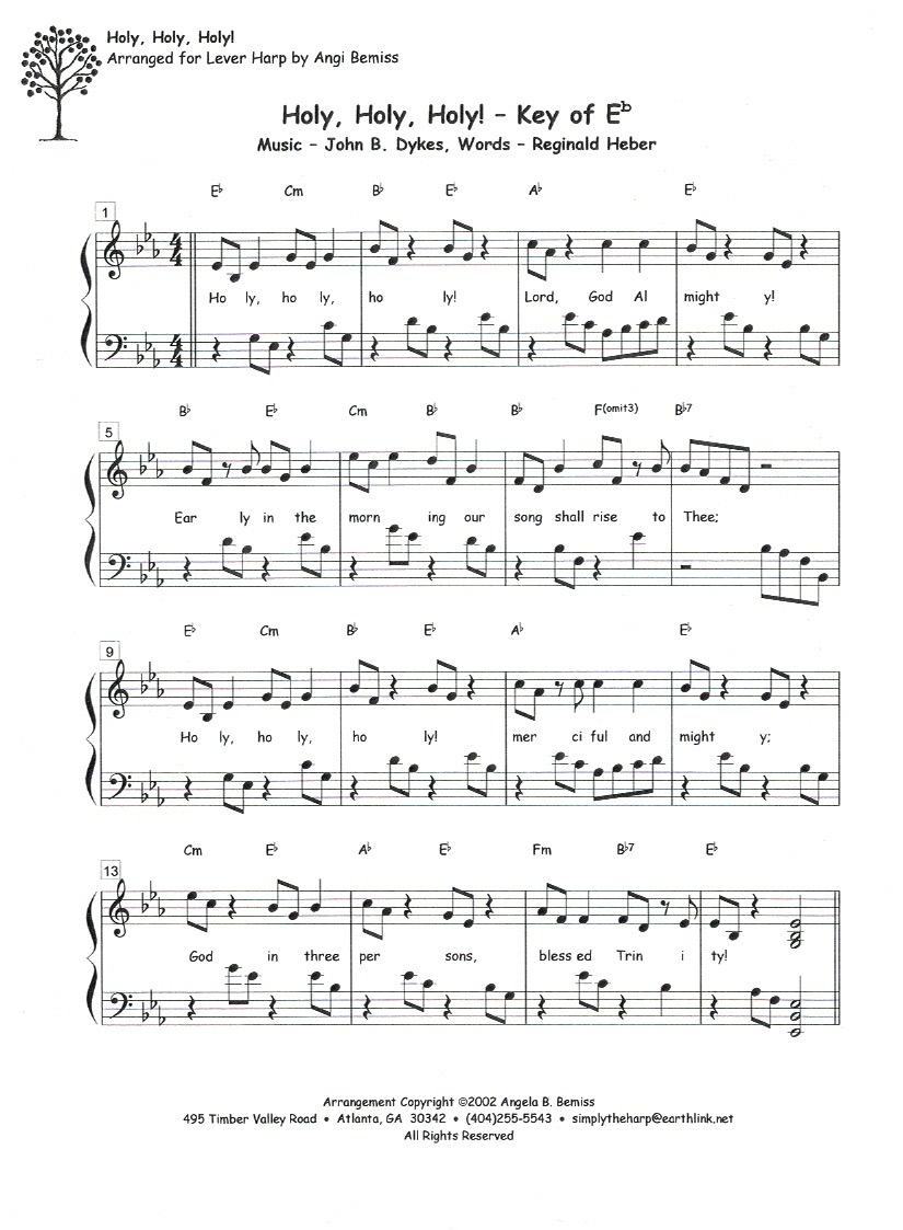 BEMISS-Holy-Holy-Holy-1 Holy Holy Holy (Key Of C & Eb) Bemiss A.