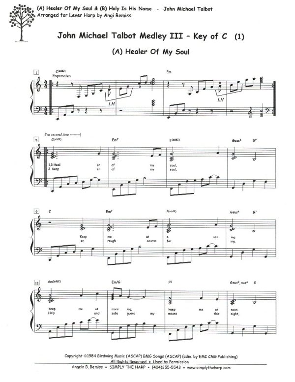 John Michael Talbot Medley III (Key Of C & Eb) Bemiss A.