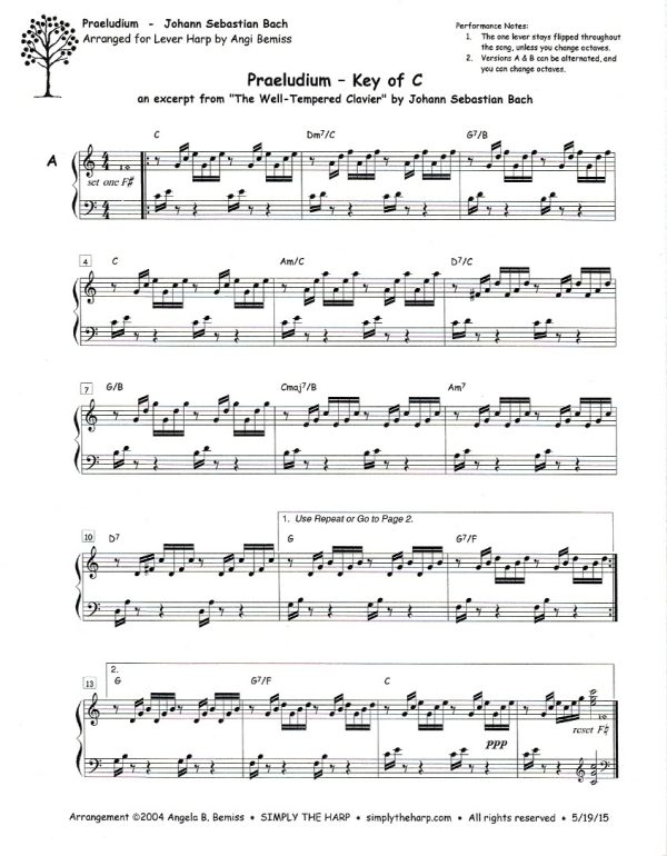 Praeludium (Key Of C & Eb) Bemiss A. / Bach J.