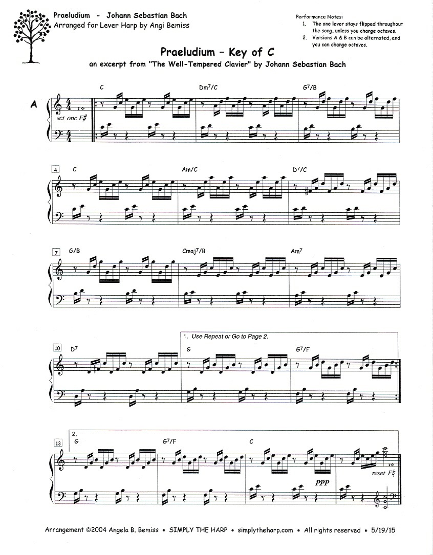 BEMISS-Praeludium Praeludium (Key Of C & Eb) Bemiss A. / Bach J.