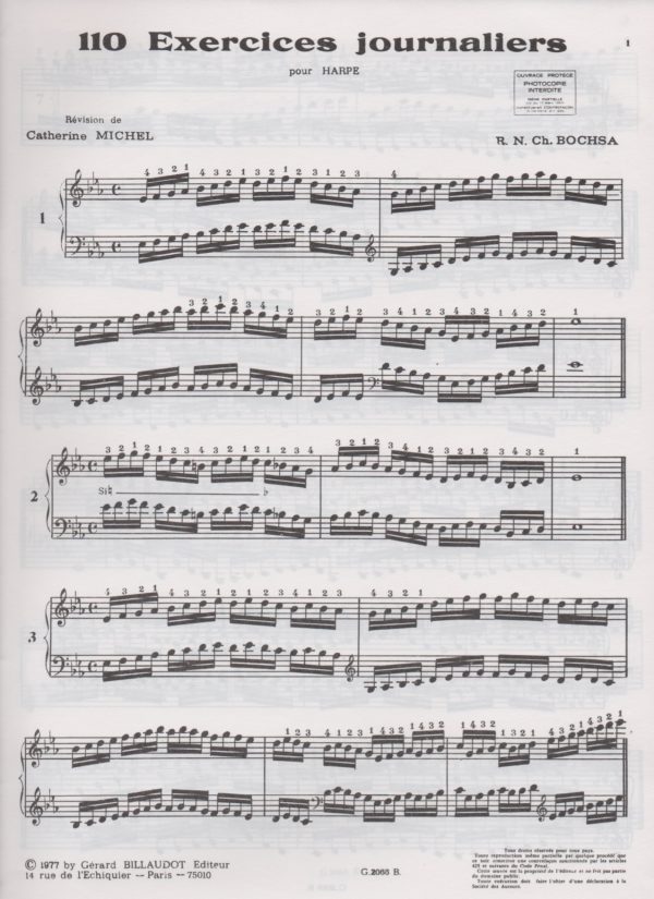 110 Exercices Journaliers Bochsa