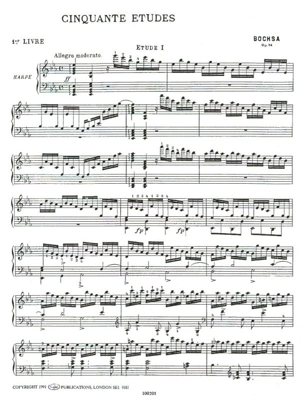 Cinquante Etudes Op. 34 Book 1 Bochsa