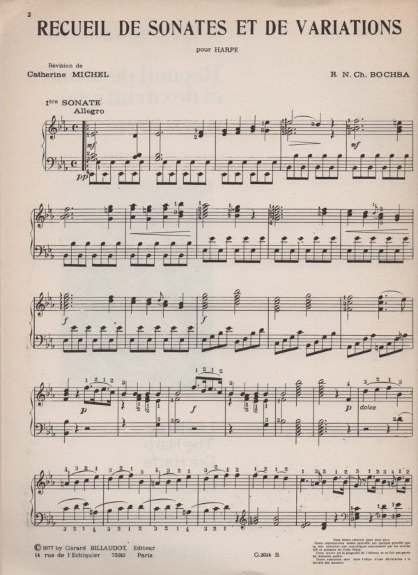 Recueil De Sonates Et De Variations Bochsa