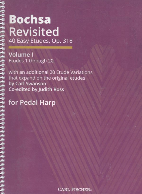 Bochsa Revisted 40 Easy Etudes Op.318 Volume 1 For Pedal Harp Bochsa