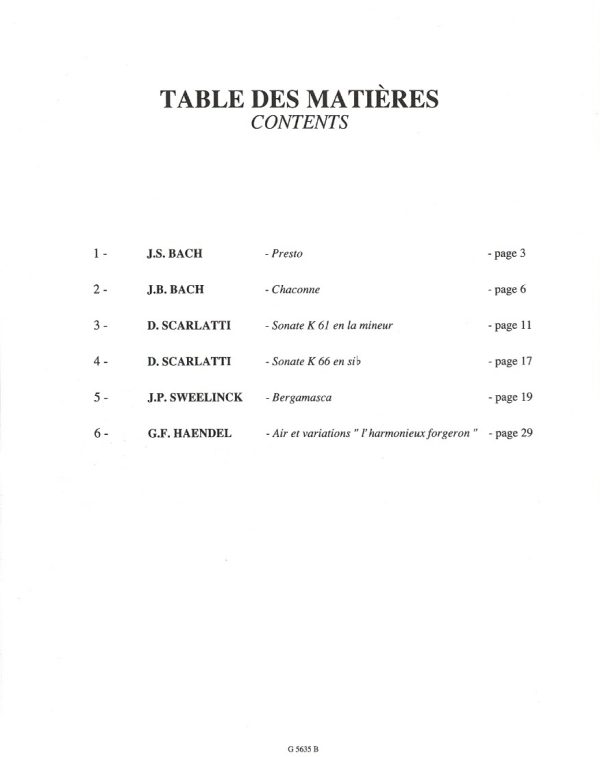 Pieces Classiques Book 6 Bouchaud D.