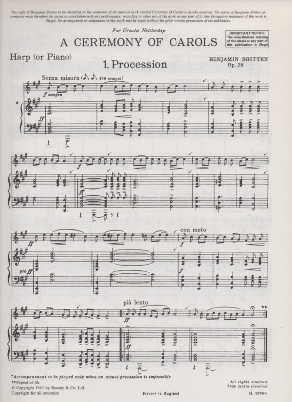 BRITTEN-A-Ceremony-Of-Carols-Harp-Part-4 A Ceremony Of Carols (Harp Part) Britten B.