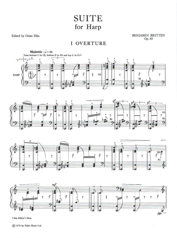 Suite For Harp Op.83 Britten B.
