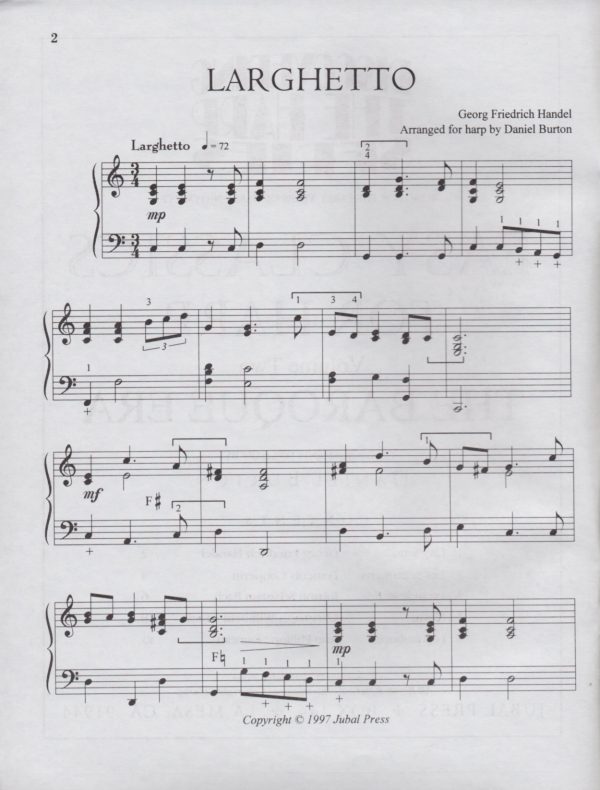 Easy Classics For Harp Volume Two The Baroque Era Burton D.