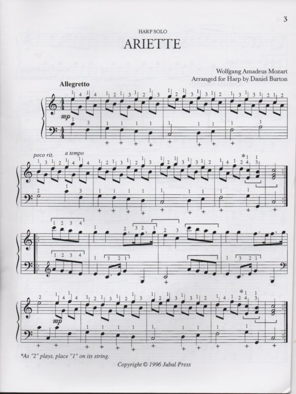 Easy Classics For Harp Volume Three The Classic Era Burton D.