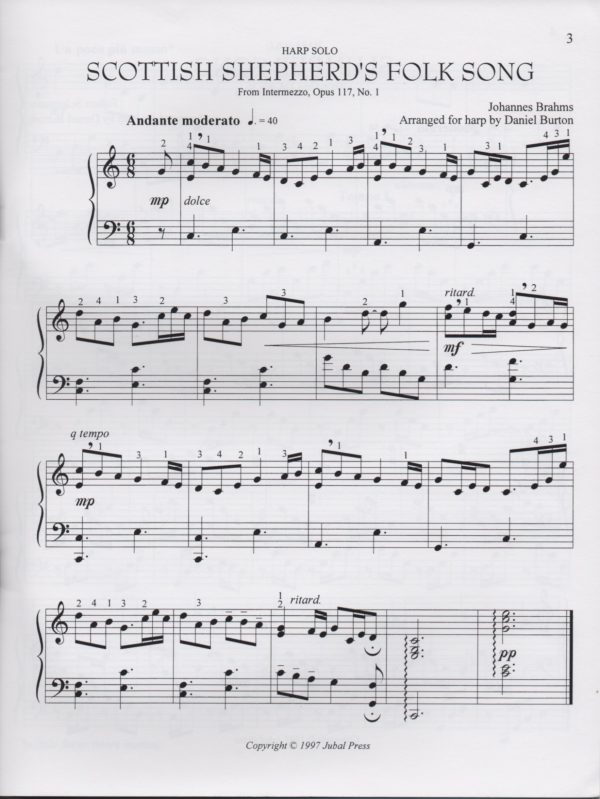 BURTON-Easy-Classics-The-Romantic-Era Easy Classics For Harp Volume Four The Romantic Era Burton D.