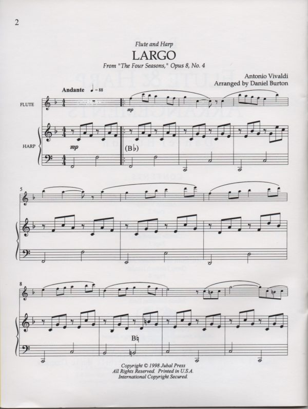 BURTON-Flute-and-Harp-Book-3 Flute & Harp Arrangements Book 3 Burton D.