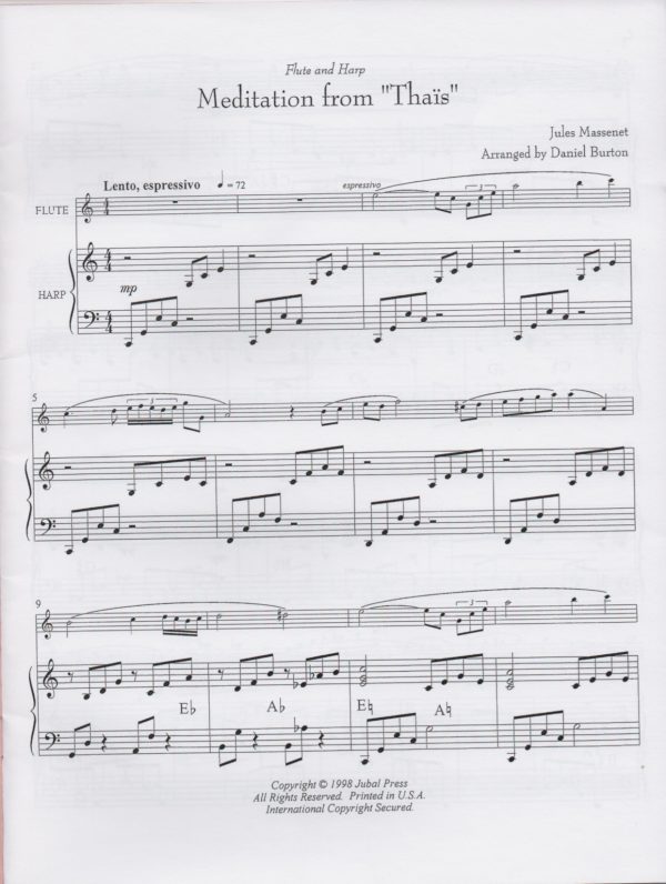 Flute & Harp Arrangements Book 5 Burton D.
