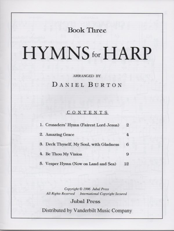 Hymns For Harp Book 3 Burton D.