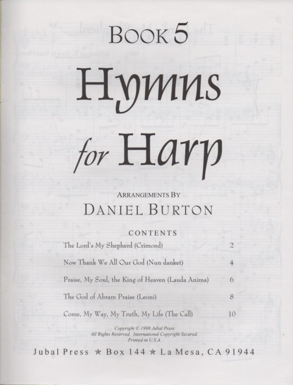 Hymns For Harp Book 5 Burton D.