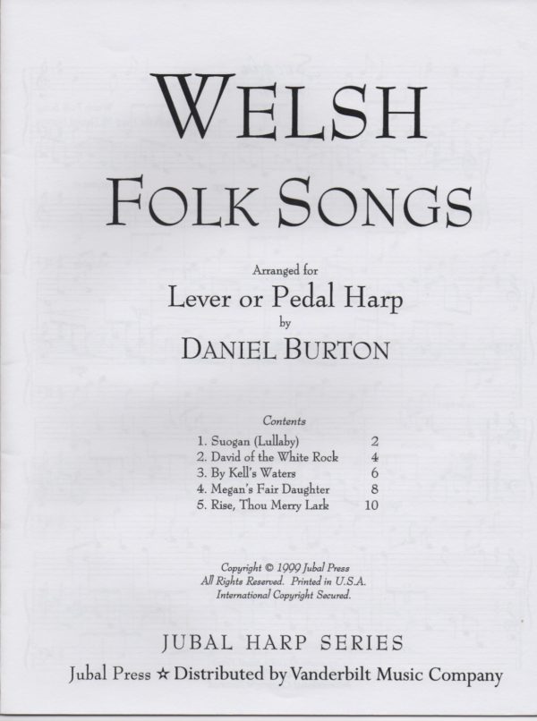 Welsh Folk Songs Burton D.