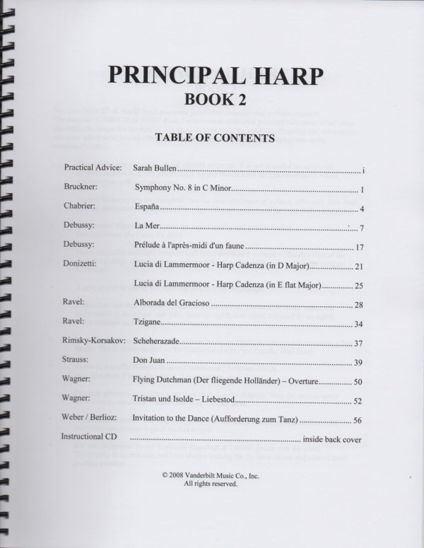 Principal Harp Book 2 (Plus CD) Bullen S.