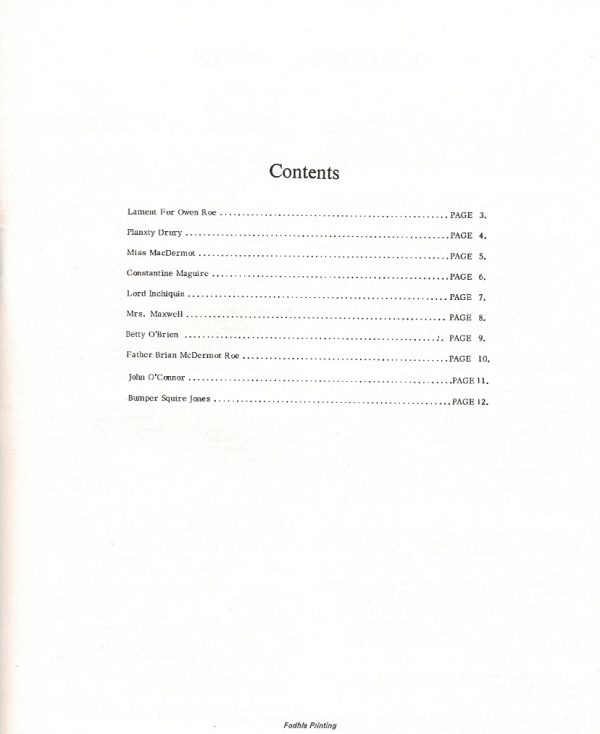 A Tribute To O'Carolan Music For The Irish Harp Calthorpe N.