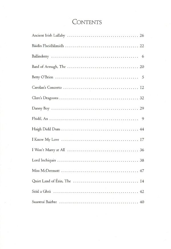 The Calthorpe Collection Music For The Irish Harp Volume 4 (Voice & Harp) Calthorpe N.