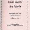 Giulio Caccini Ave Maria (Melody Instrument & Harp) Cater K.