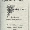 Great Is Thy Faithfulness (Flute & Violin & Harp) Cater K.