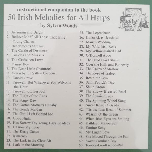 50 Irish Melodies For All Harps CD Woods S.