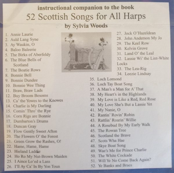 52 Scottish Songs For All Harps CD Woods S.