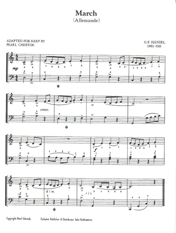 Music For Harp Classics For Troubadour Chertok P.