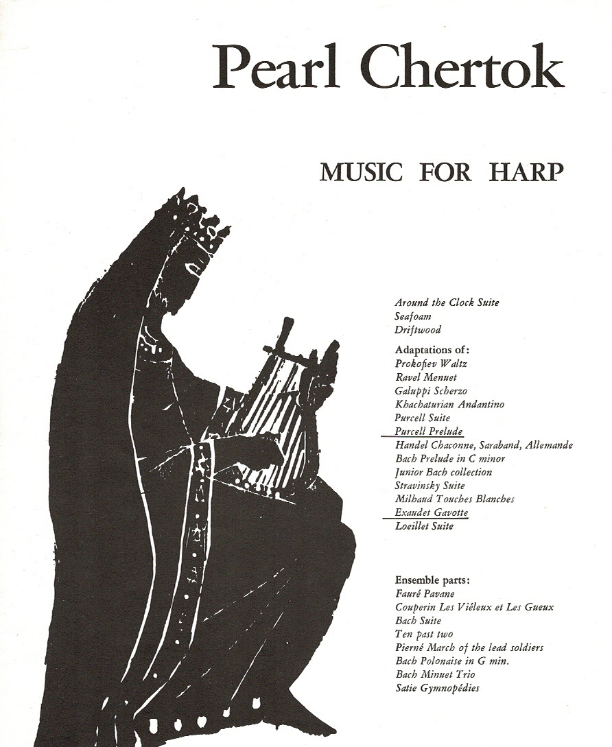 CHERTOK-Prelude-Gavotte Music For Harp Prelude And Gavotte Purcell H./Exaudet J./Chertok P.
